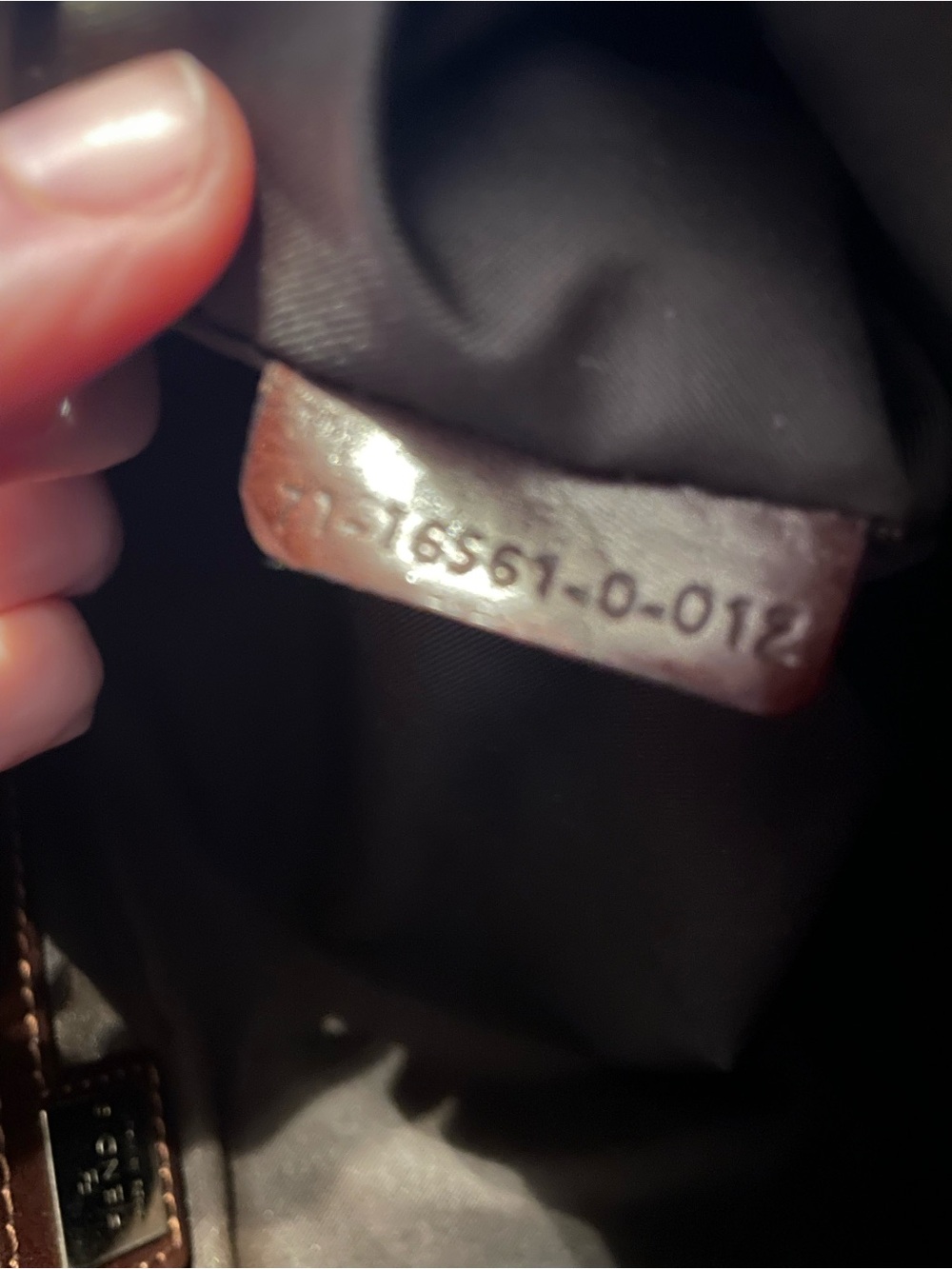 Fendi Zucca Canvas Shoulder Bag in Brown - Picture 2 of 3